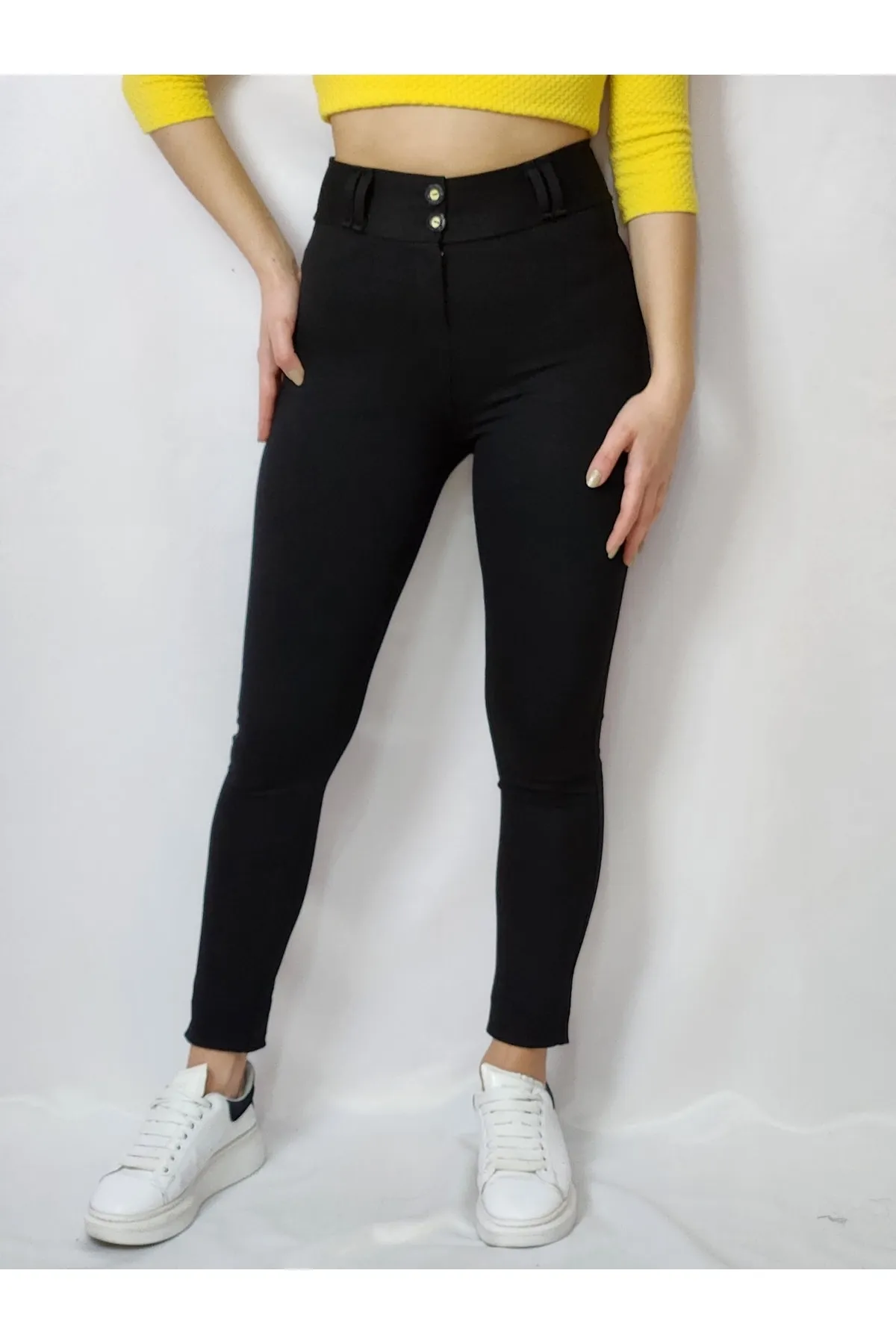 Çelik Siyah Pantolon Tayt