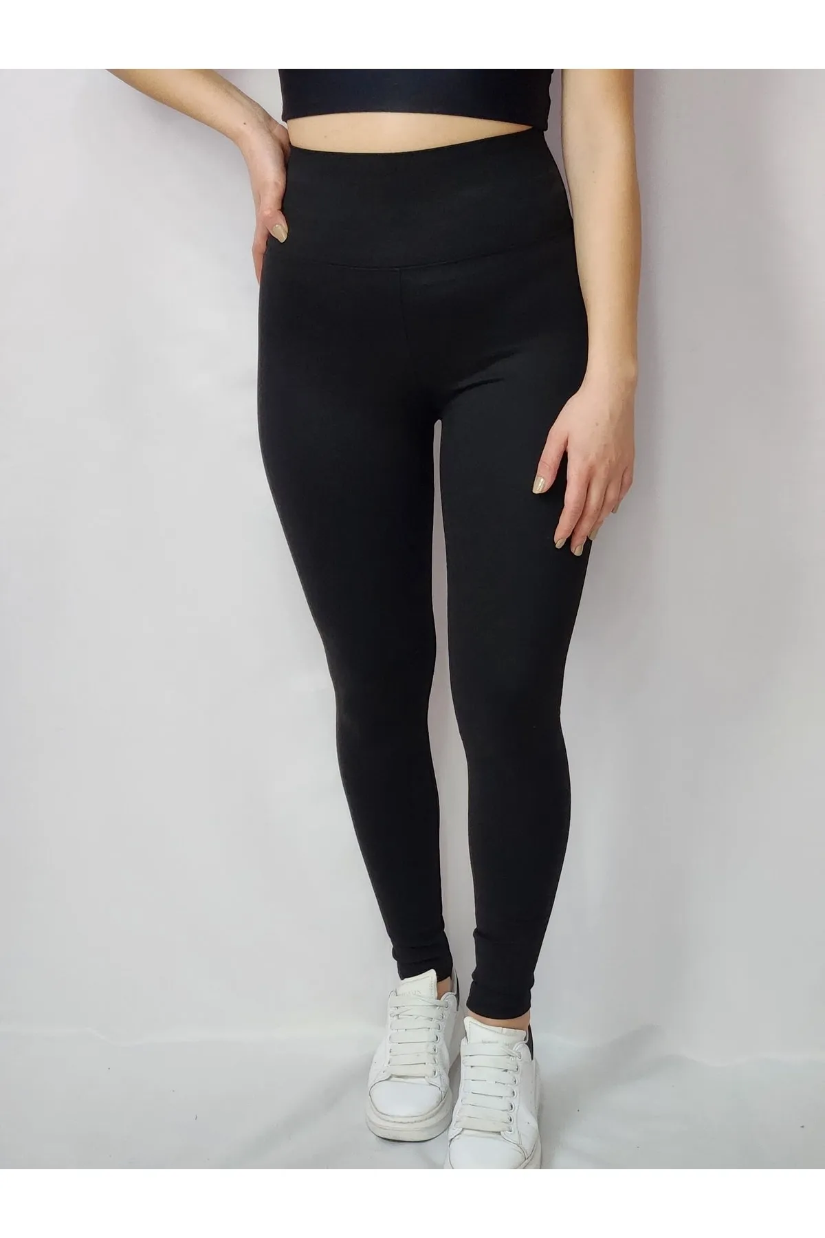 Çelik Korsaj Siyah Tayt 